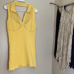 Yellow Sleeveless Zara Dress